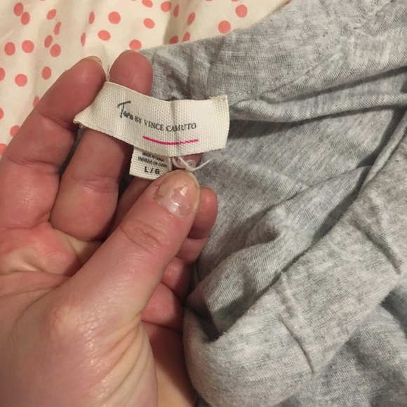 🔸3/30$🔸 Off the shoulder grey Tee - Picture 2 of 3